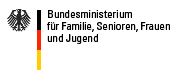 Logo des Bundesministeriums f&uuml;r Familie, Senioren, Frauen und Jugend